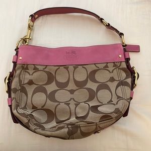 Pink Coach shoulder bag